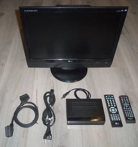 Televisor LG Flatron M208WA + Decodificador TDT HDMI Woxter I-box 300 + mandos - Imagen 1 de 14