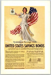 PRINT AD 1937 US Savings Bonds Gift Coupon Patriotic 6.5 x 10 Vintage - Imagen 1 de 1