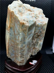 4515g CRISTAL DE BERILO ESMERALDA Natural Verde Piedra Preciosa Muestra + Soporte U429 - Imagen 1 de 12