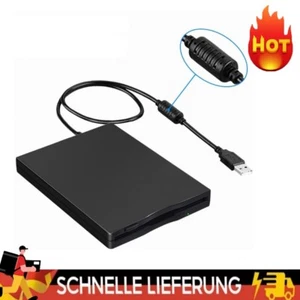 FDD USB Diskettenlaufwerk 1.44MB extern schwarz 3,5 Zoll Floppy Disk Drive - Zdjęcie 1 z 9