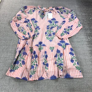 New Oliphant Dress Womens Medium Ballon Sleeve Short Dress 1116V Jaipur Pink - Picture 1 of 9