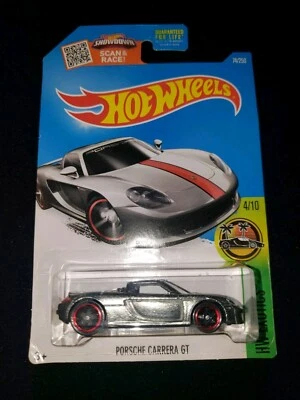 Hot Wheels 2015 Mainline ZAMAC Walmart exclusivo HW Exotics Porsche Carrera GT Foto 1 de 4