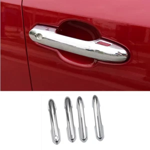 4P Chrome Inner Door Handle Bowl Frame Cover Trim Fit For Toyot@a RAV4 2019-2023 - Picture 1 of 9