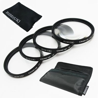 RISE(UK) 62mm Macro Close-Up +1 +2 +4 +10 Lens Filter Kit for Nikon Camer Sony - Image 1 of 4