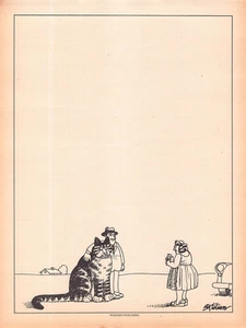 Vintage B. KLIBAN family Cat Note Pad Page (Single) Workman Publishing 8.25x11 - Picture 1 of 1
