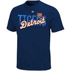 Detroit Tigers MLB MENS Blue Last Rally T-Shirt (Medium)