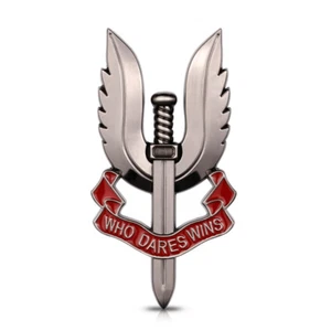 SAS Military Metal Car Emblem - Special Air Service Tactical Badge Sticker Army - Bild 1 von 6