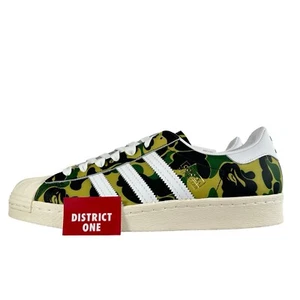 BAPE x Adidas Superstar 80S ABC Camo Green - Size 7.5 - GZ8981 - Picture 1 of 7
