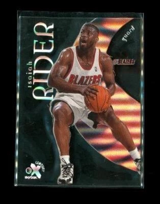 1998-99 SKYBOX EX CENTURY See Thru Holo Basketball Card #53 ISAIAH RIDER Blazers - Image 1 of 2