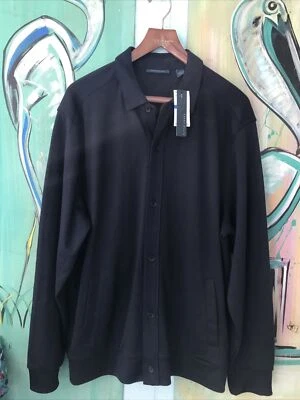 Perry Ellis Midnight Blue Button Cardigan Sweater Jac Mens XL NWT - Image 1 of 3