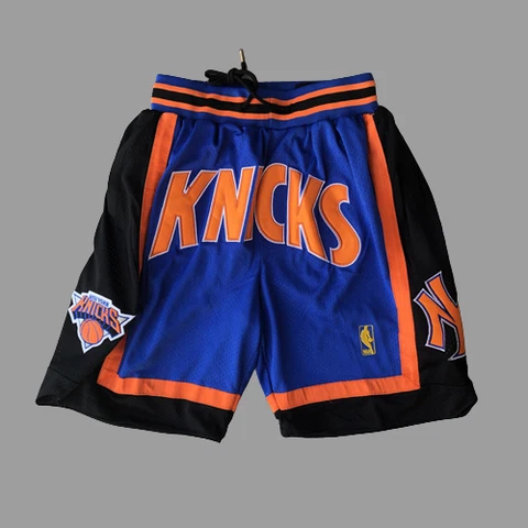 New York Knicks Shorts Basketball Vintage Blue shorts Men's S-XXL Cover