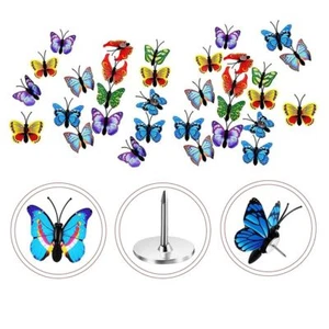 30pcs Office Decor Push Pins Colorful Cork Board Pins Thumb Tacks Office - Picture 1 of 4