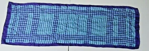 VTG Echo 100% Silk 46"x15" Scarf Purple/Blue - Picture 1 of 4