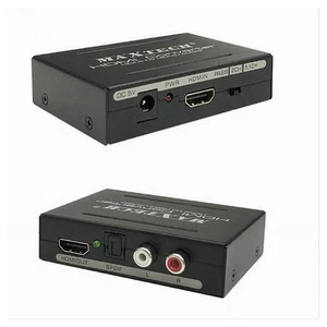 CONVERTITORE ESTRATTORE HDMI AUDIO VIDEO 4K HDMI 2X RCA TOSLINK MAXTECH HD-HFLR - Foto 1 di 3