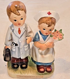 RARE VINTAGE Ceramic "Little Doctor and Little Nurse" by Kelvin C-548 - Picture 1 of 10