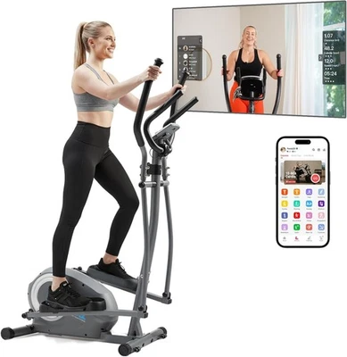 Compact Upright Elliptical Cross Trainer, 8-Level Magnetic Resistance, Full Body - Image 1 of 4