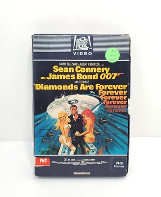 007 James Bond - Diamonds Are Forever (VHS, 1982, CBS Fox)  Drawer Box Version - Image 1 of 4