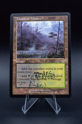 Llanowar Wastes (SIGNED): 2001 Magic the Gathering - Apocalypse Regular - Image 1 of 2