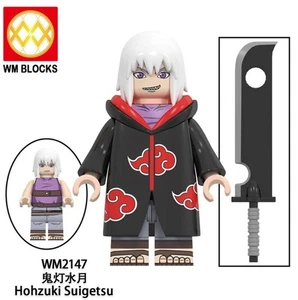 2 inch Custom Naruto Shippuden, Suigetsu in Akatsuki Outfit Minifigure, New/Mint - Picture 1 of 1