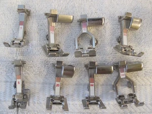 BERNINA Genuine Sewing Machine Foot LOT 1 1C 1D 3C 5 20 20C 20D Light Used 8pc - Picture 1 of 5