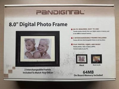 Pandigital 8.0” Digital Photo Frame - Brand New! - Open Box - Never Used! - Image 1 of 4