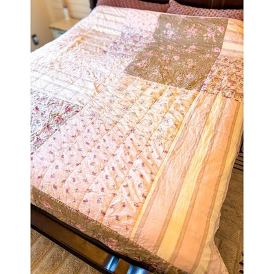 Edredón vintage Simply Shabby Chic: ropa de cama rosa floral retazos Foto 1 de 4