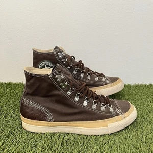 Scarpe alte Converse Chuck Taylor All Star in pelle marrone da uomo UK 9 - Foto 1 di 9