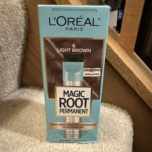 L'Oreal Paris Magic Root Rescue 10 Minute Root Hair Coloring Kit - LIGHT BROWN 6 - Picture 1 of 1