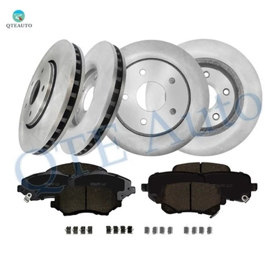 12 rotores de freno delanteros 302 traseros 305 - pastillas de freno de cerámica para Dodge Journey 2009-2011 Foto 1 de 4