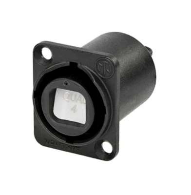 Conector de fibra óptica Neutrik NO4FDW-A - negro - Opticalcon Quad Foto 1 de 3