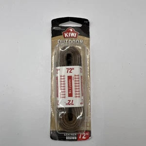 Kiwi Outdoor 72" Brown Leather Laces 1 Pair 7102 - Picture 1 of 5
