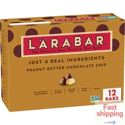 Barra de proteína con chispas de chocolate mantequilla de maní Larabar cuenta 12 Foto 1 de 3