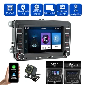 Für VW Polo 6R 6C V 2009-2017 2+64GB Autoradio GPS Navi Wifi Carplay 7 Zoll - Bild 1 von 17