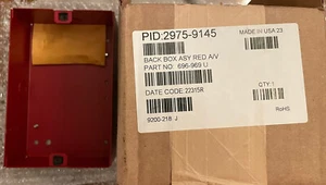 SIMPLEX 2975-9145 METAL MOUNTING BOX FOR A/V DEVICES, RED - Picture 1 of 2