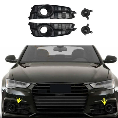 Par de cubiertas antiniebla para parachoques delantero con ACC para Audi A6 S-Line S6 C7 2016-2018 Foto 1 de 4