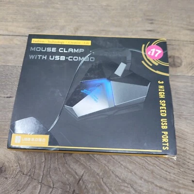 3 port mouse clamp with usb combo unused - Image 1 of 4