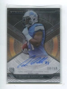 2015 Topps Strata AUTOGRAPH BLACK Ameer Abdullah /50 Nebraska / Detroit Lions - Bild 1 von 1