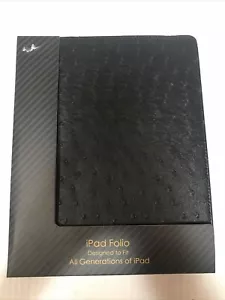 Funda negra para iPad diseñada para adaptarse a todas las generaciones de iPad (2-M-401) - Imagen 1 de 6