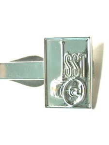 SST Fishing Reel Tie Bar Employee Award Silver - Picture 1 of 5