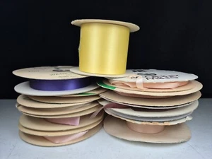 Vintage Band rosa, Mcginley Mills Satin, Sea Maid, Alita, Elita - 11 Stück - Bild 1 von 20