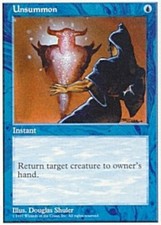4x Unsummon MTG 5th Edition NM Magic Regular
