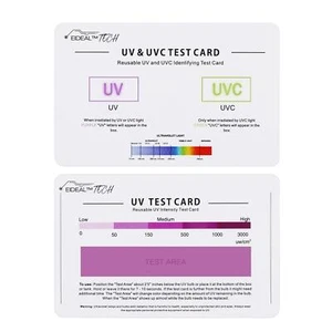 EIDEAL | UV And UVC Test Card And UV Intensity Test Card | 3-in-1 UV Test Card | - Picture 1 of 12