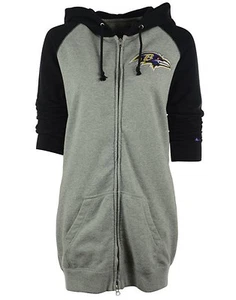 NEW WOMEN’S NIKE NFL BALTIMORE RAVENS WILDCARD FULL-ZIP HOODIE SWEATSHIRT! $80! - Picture 1 of 3