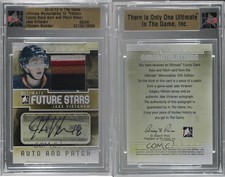 2012 ITG Ultimate Memorabilia 12th Edition Silver /24 Jake Virtanen Patch Auto
