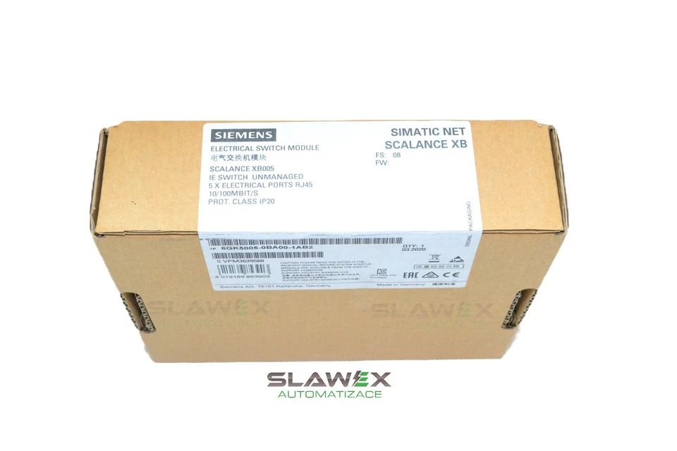 Siemens 6GK5005-0BA00-1AB2 Scalance XB005 Simatic IE Switch - Image 1 of 1