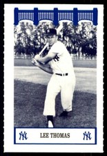 1992 WIZ - STARS OF THE 60S - LEE THOMAS NEW YORK YANKEES