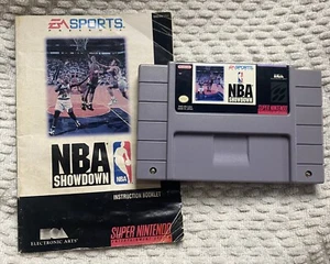 NBA Showdown w/ manual Super Nintendo SNES Tested works! Authentic EA Sports - Picture 1 of 14