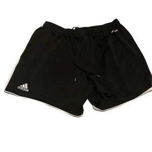 Adidas Kids Shorts Climacool Medium Black White Three Stripe Camp Youth Athletic - Picture 1 of 12
