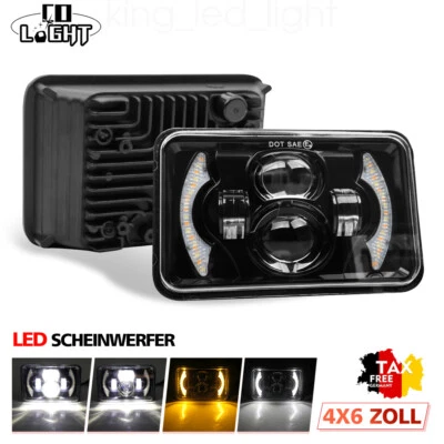 LED Scheinwerfer für Kawasaki KMX 125 200, KLR 250 600 650 E-Prüfzeichen Komplet - Bild 1 von 4