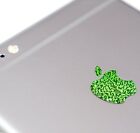 Superposition changeur de couleur paillettes vertes pour Apple iPhone 8 et 8 Plus autocollant logo